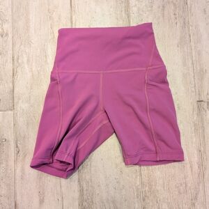lululemon Align 6" Pink Shorts With Pockets, Size 2